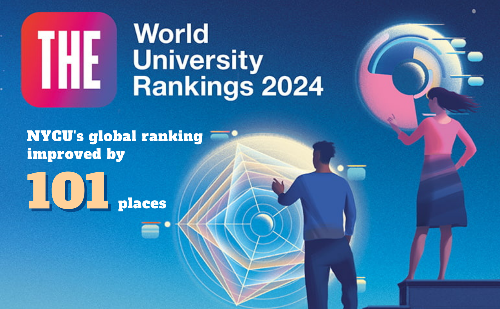 NEWS2024 THE World University Rankings NYCU improved by 101 places