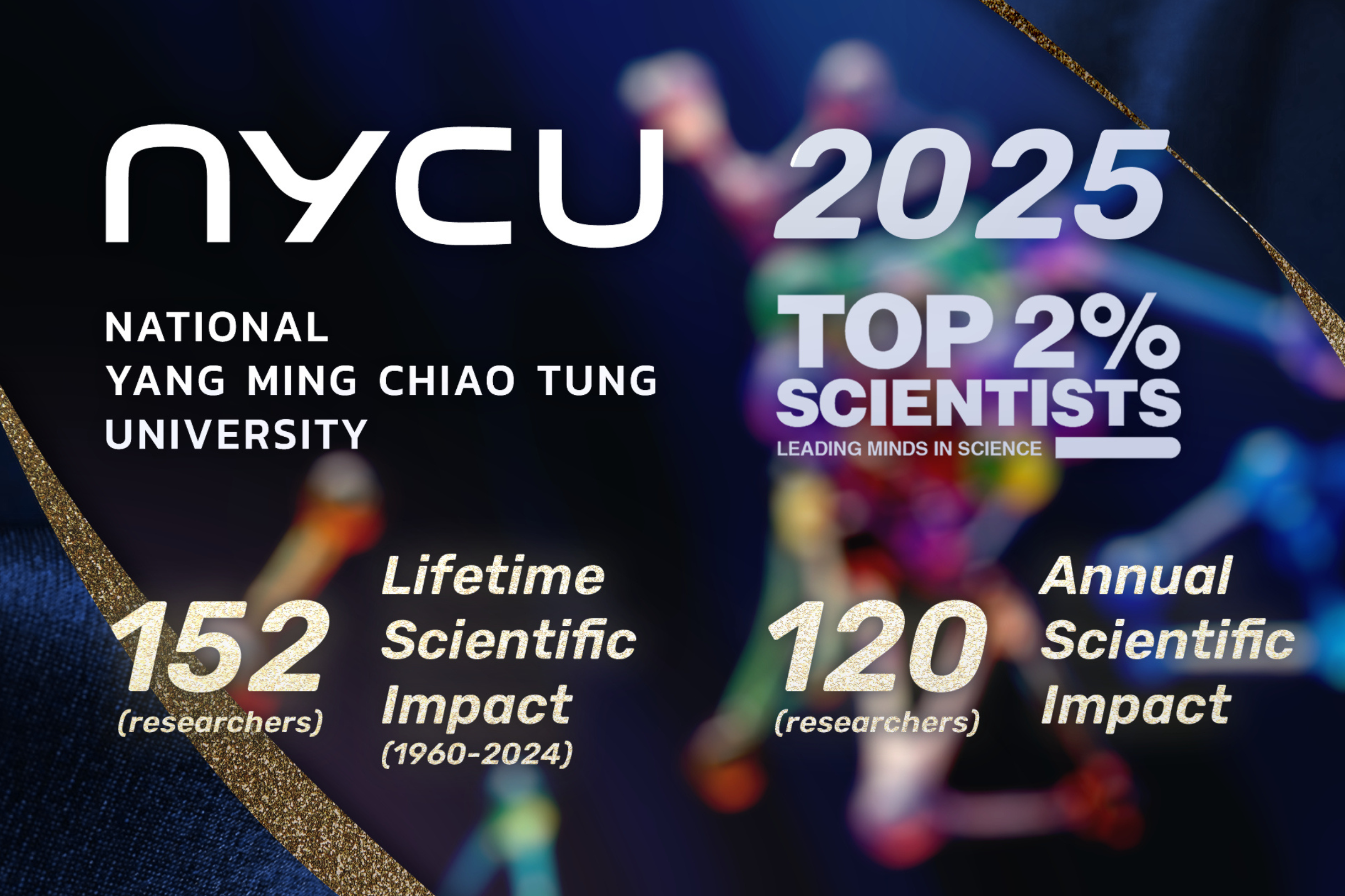 NYCU Faculty Among World’s Top 2% Scientists: A Testament to Taiwan’s Global Research Power