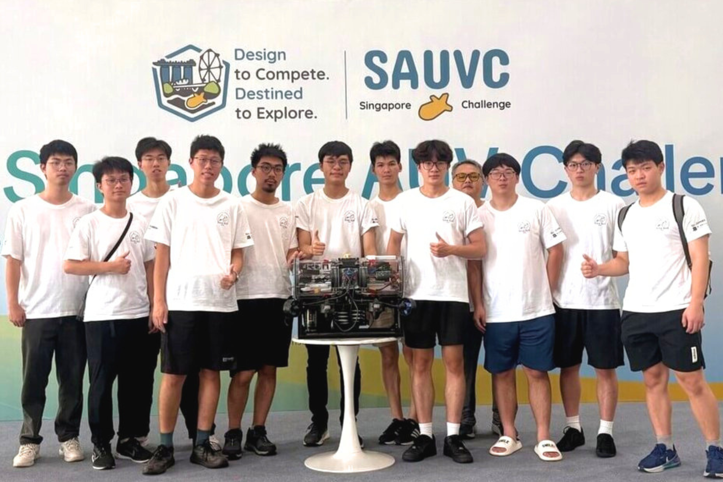 NYCU Student Team Reaches Finals at Singapore Autonomous Underwater Vehicle Challenge