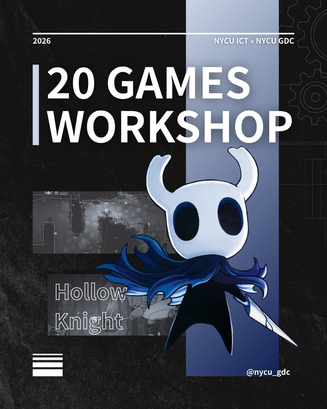圖說混合實境與人機互動微學程-【GDC 20 Games Workshop】從 Hollow Knight 學打擊感：Unity 2D Boss 戰工作坊