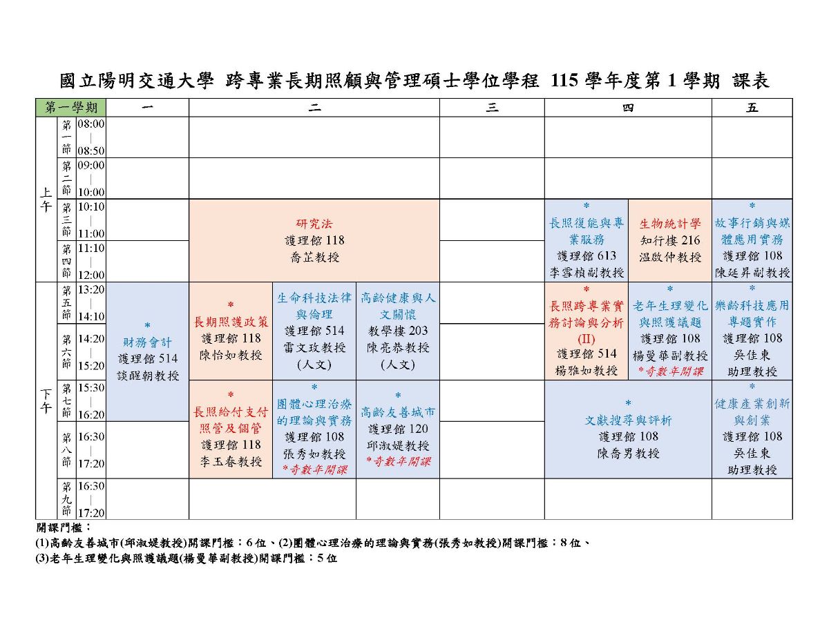 115-1學程方塊課表