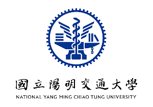 The blue large school emblem above the black Chinese and English school name