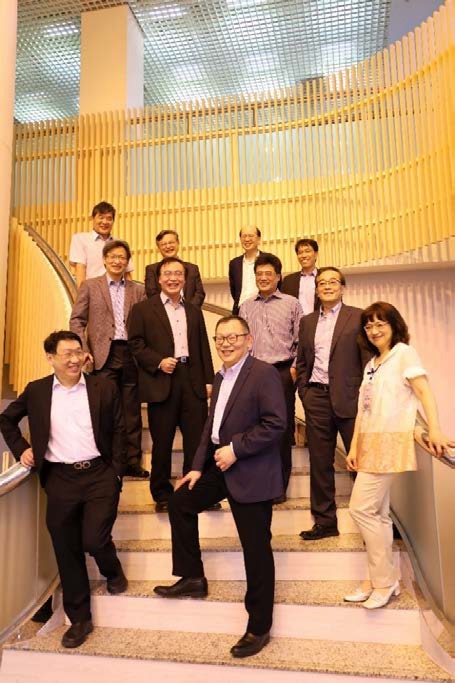 Photo Of The Managing Team Of NYCU Led By President Chi Hung Lin (front Center)