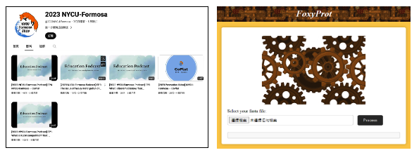 The pioneering NYCU-Formosa team invites global iGEM teams to record podcasts, merging art and science to promote synthetic biology. They also developed the Foxyprot web software, streamlining the use of complex machine learning models.