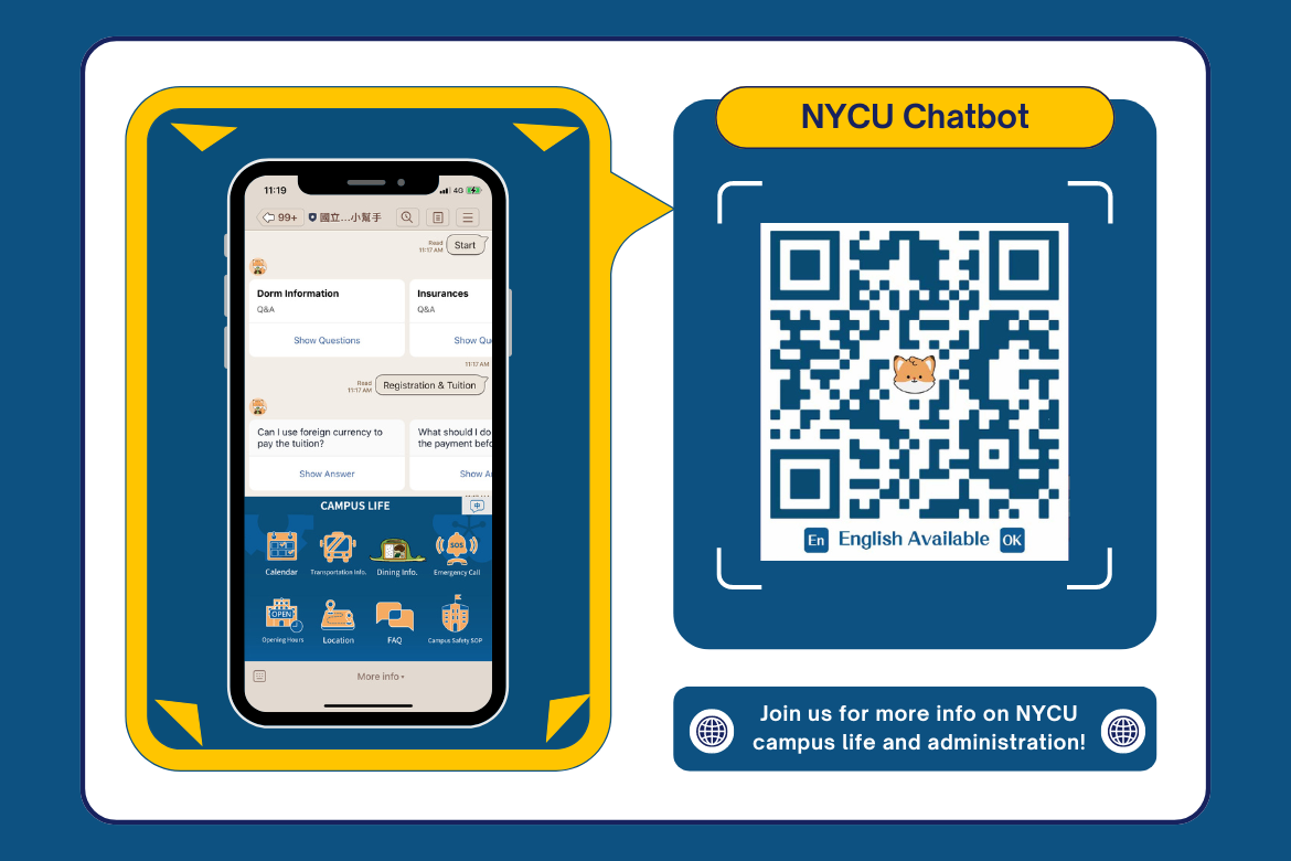 The “Campus Assistant (NYCU Chatbot)” English version officially launched in June 2024.