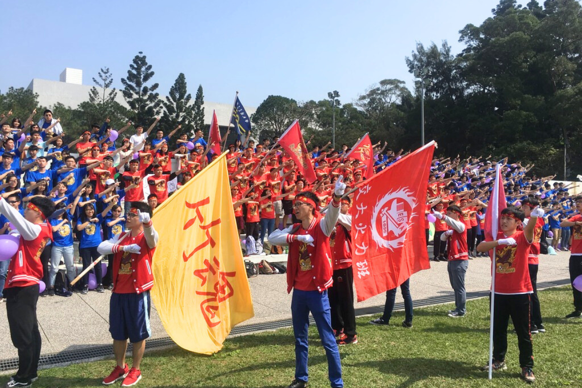 The Meichu Games spark intense competition between the two schools on the field and the sidelines, where the cheers and chants carry a hint of rivalry.