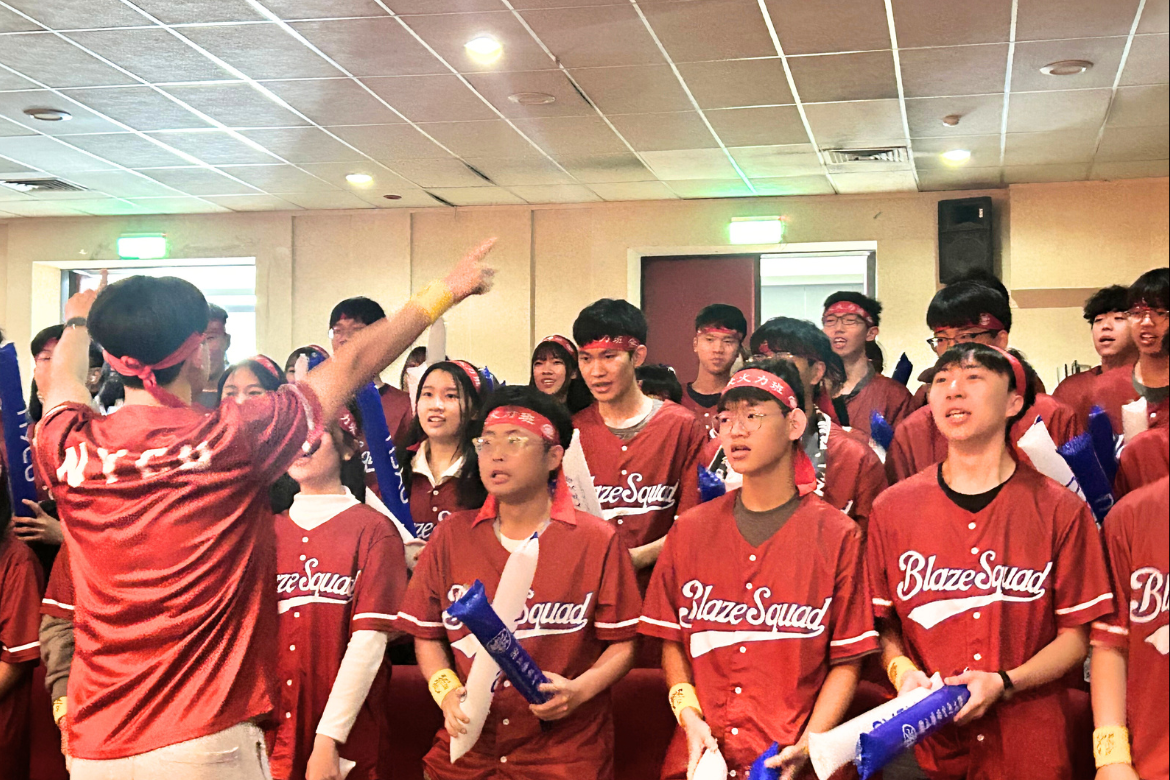 The ever-loyal support system for the athletes, the energetic cheering squad shouting at the top of their lungs.