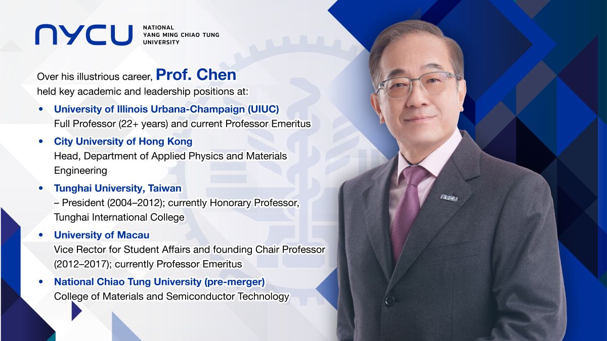 Prof. Chen held key academic and leadership positions