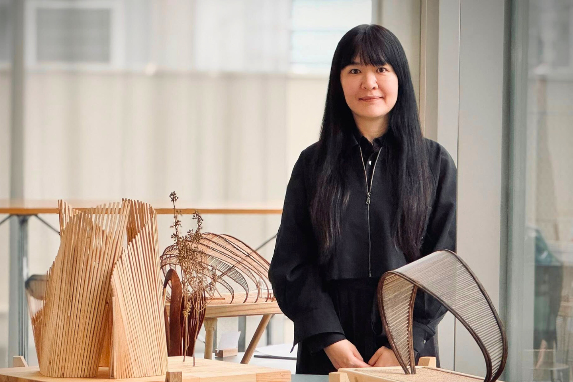 NYCU Prof. Ling-Li Tseng showcases her architectural models at the ADA exhibition in Tokyo.