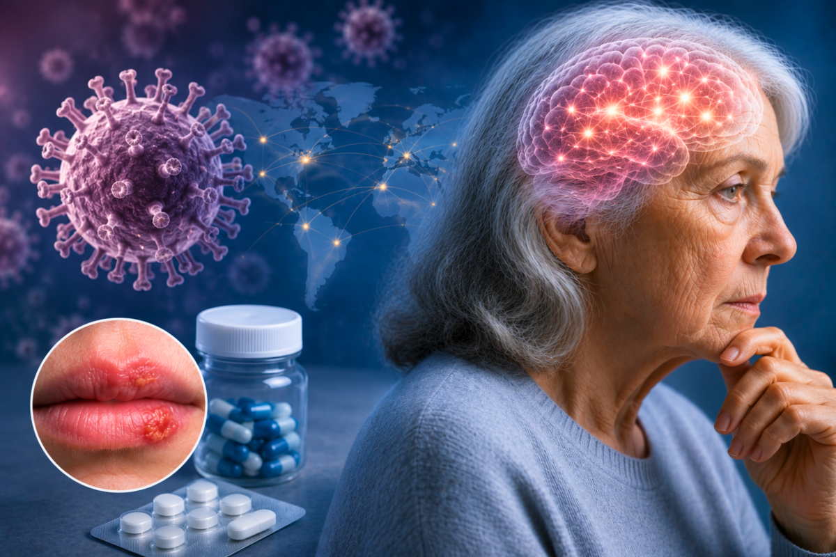A new international study led by NYCU found that early treatment with anti-herpes antiviral medications may help reduce the risk of dementia.
