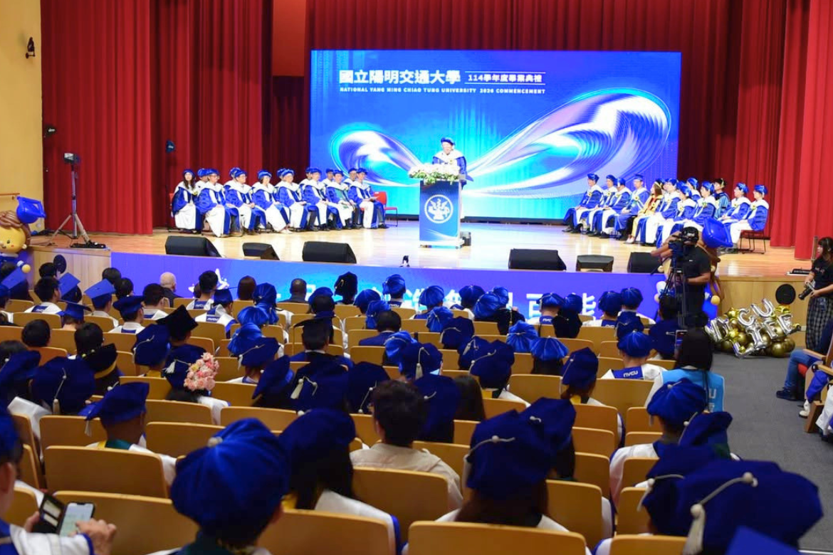 Graduates gathered beneath the Möbius Strip motif, a symbol of lifelong learning, shared purpose, and the endless possibilities that lie ahead.