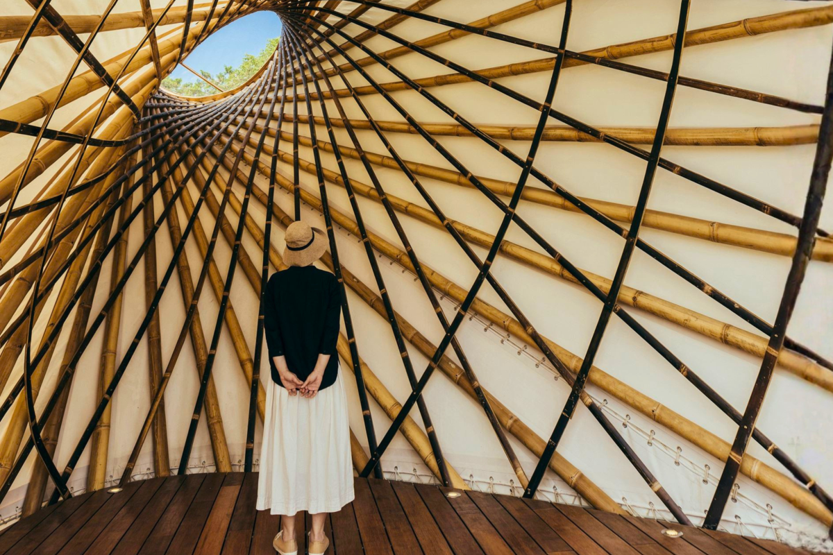 Bamboo architectural installation at NYCU for the 2026 Taiwan Bamboo Expo.