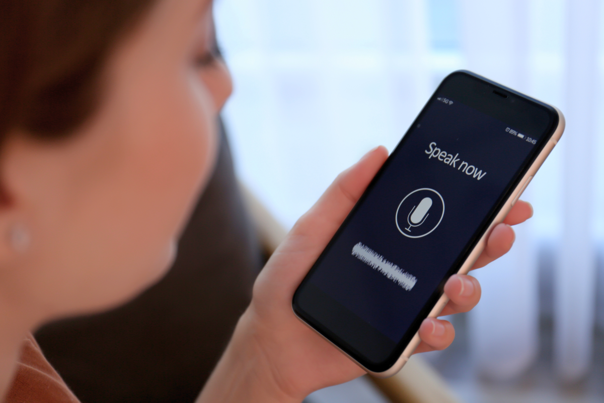 Concept image illustrating the potential use of Breeze-ASR-26 for Taiwanese Hokkien speech recognition in mobile applications; it does not depict an actual app interface.